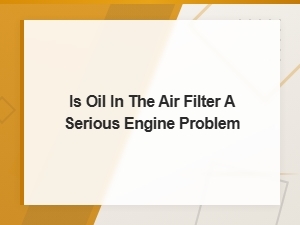 Oil in the Air Filter: Warning Signs of a Serious Engine Problem